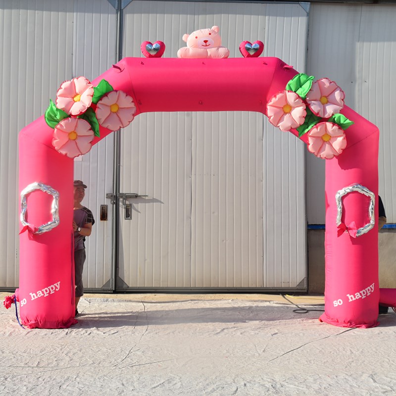 黔西南粉色婚礼拱门